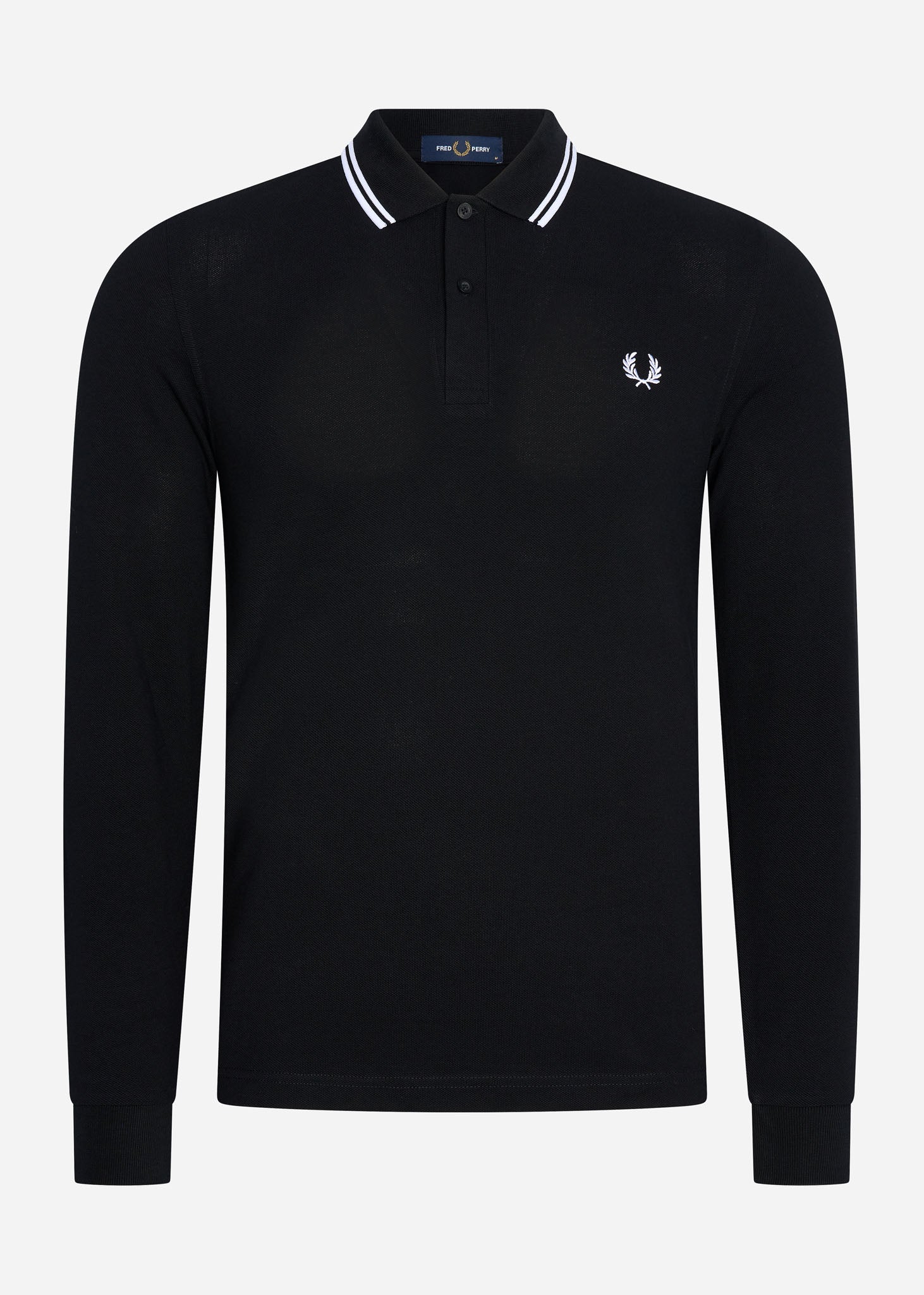 Fred Perry Longsleeve Polo's  LS twin tipped shirt - black 
