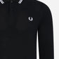 Fred Perry Longsleeve Polo's  LS twin tipped shirt - black 
