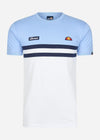 Ellesse T-shirts  Venire tee - light blue white navy 