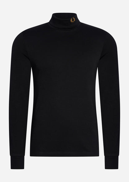 Fred Perry Truien  Roll neck top - black 