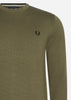 Fred Perry Truien  Classic crew neck jumper - uniform green 