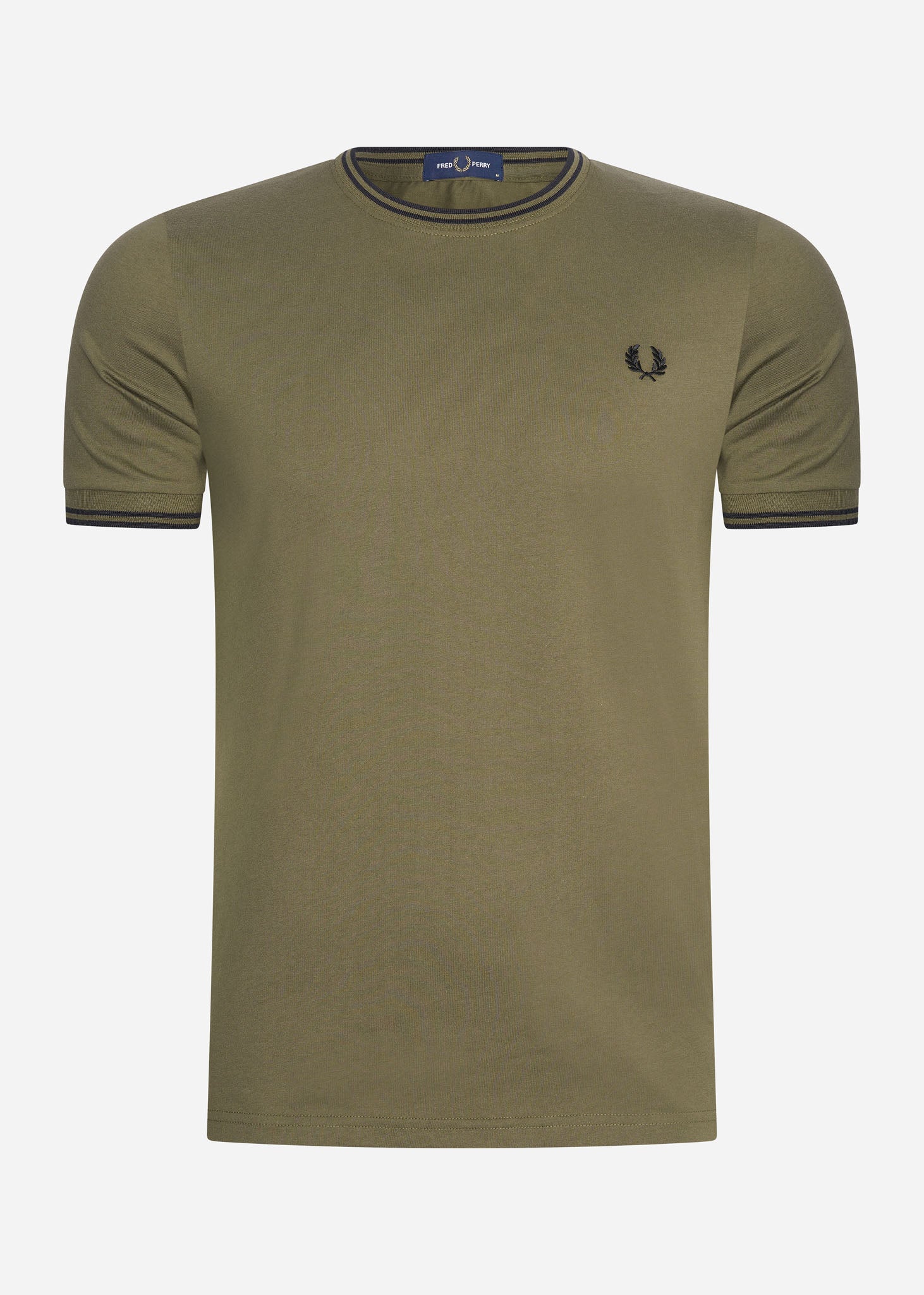 Fred Perry T-shirts  Twin tipped t-shirt - uniform green 