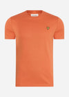 Lyle & Scott T-shirts  Plain t-shirt - victory orange 