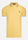 Fred Perry Polo's  Twin tipped fred perry shirt - 1964 yellow snow white navy 