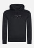 Fred Perry Hoodies  Embroidered hooded sweatshirt - black 