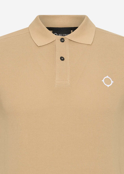 MA.Strum Polo's  SS pique polo - sand 