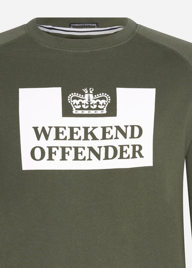 Weekend Offender Truien  Penitentiary - dark green 