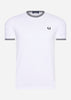 Fred Perry T-shirts  Twin tipped t-shirt - white 