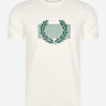 Fred Perry T-shirts  Colour block Laurel wreath t-shirt - snow white 
