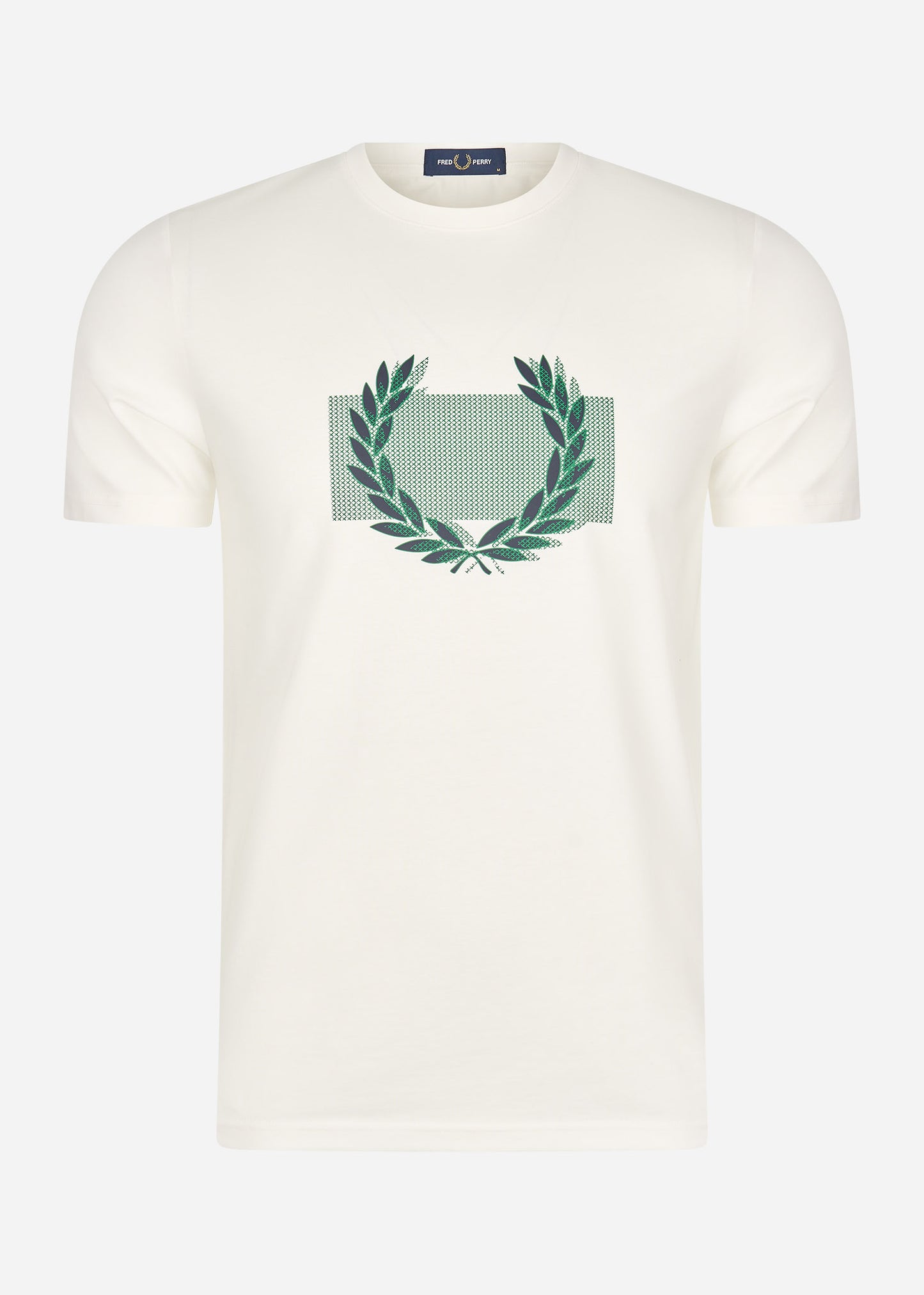 Fred Perry T-shirts  Colour block Laurel wreath t-shirt - snow white 