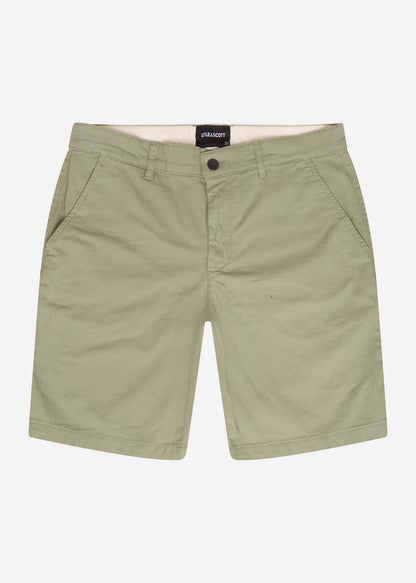 Lyle & Scott Korte Broeken  Chino short - moss 