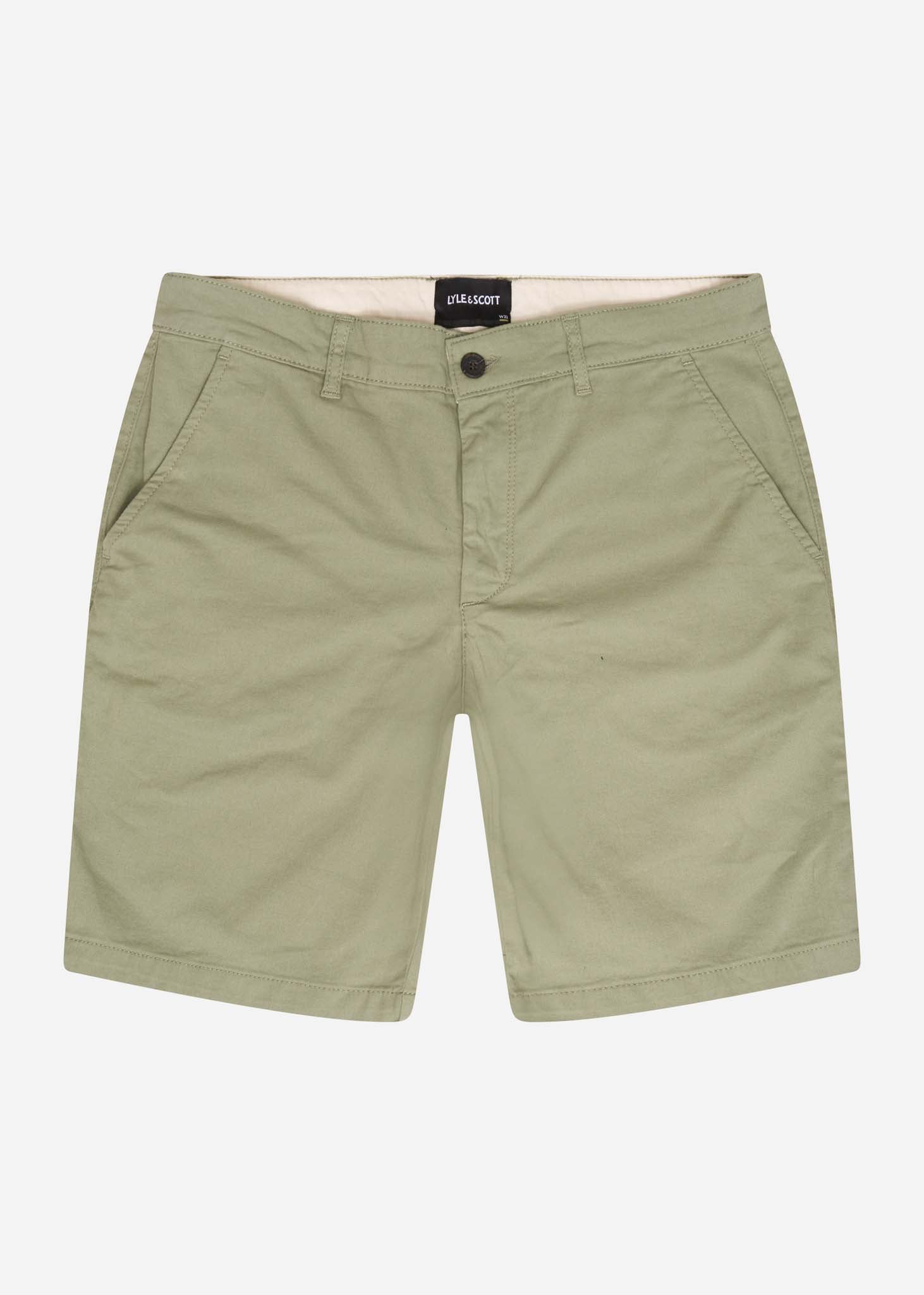 Lyle & Scott Korte Broeken  Chino short - moss 