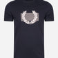 Fred Perry T-shirts  Colour block Laurel wreath t-shirt - navy 