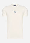 Fred Perry T-shirts  Embroidered t-shirt - snow white 