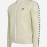 Fred Perry Vesten  Taped track jacket - light oyster 