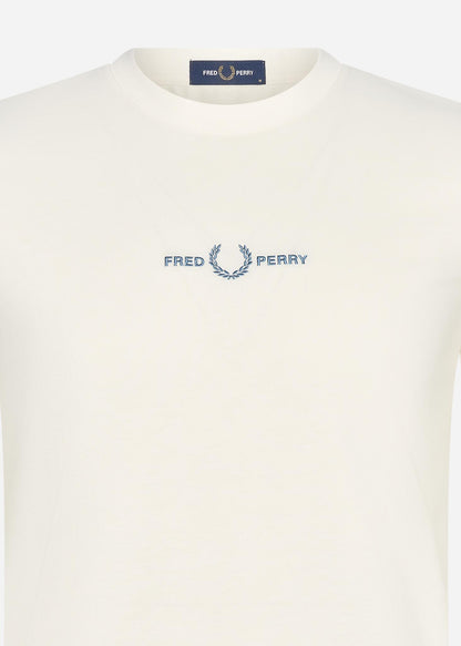 Fred Perry T-shirts  Embroidered t-shirt - snow white 