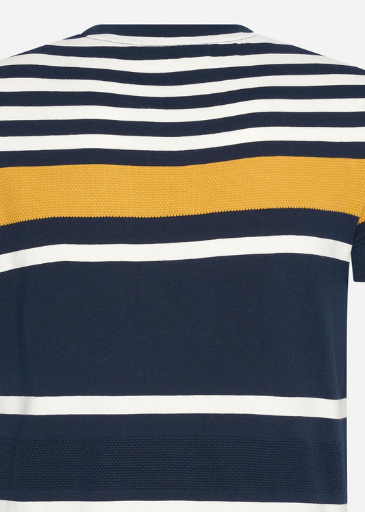 Ben Sherman T-shirts  Engineered stripe tee - dark navy 