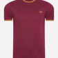 Fred Perry T-shirts  Twin tipped t-shirt - tawny port 