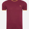 Fred Perry T-shirts  Twin tipped t-shirt - tawny port 