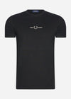 Fred Perry T-shirts  Embroidered t-shirt - black 