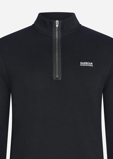 Barbour International Truien  Beaker half zip - black 