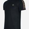 Fred Perry T-shirts  Contrast tape ringer t-shirt - black gold 
