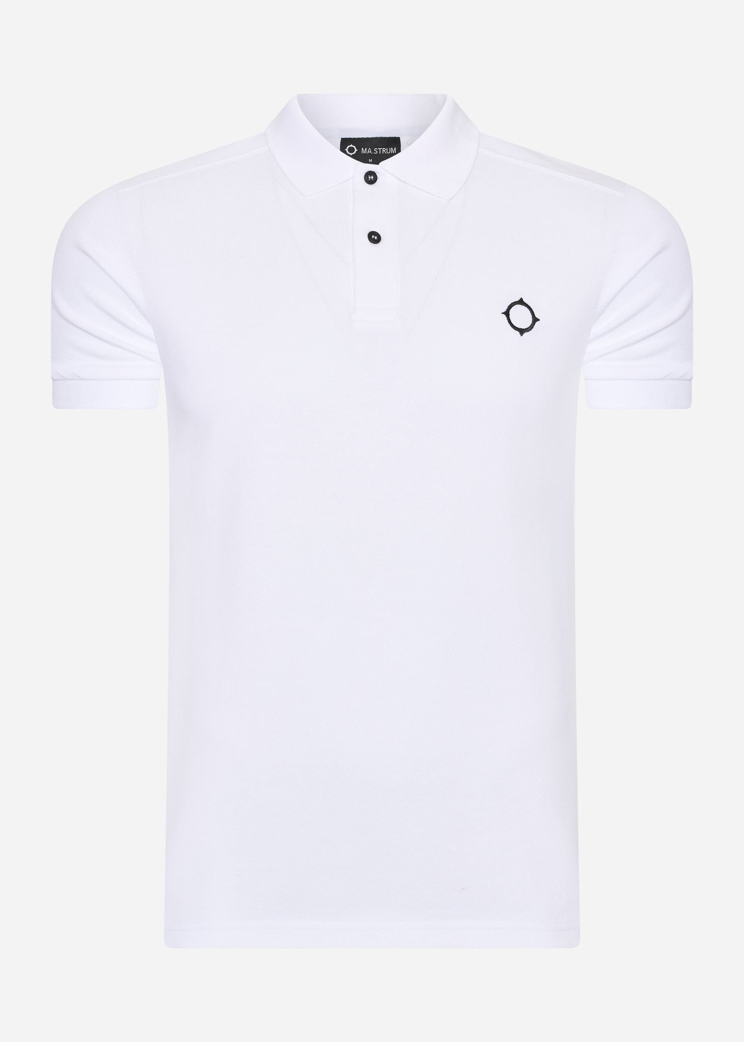 MA.Strum Polo's  SS pique polo - optic white 