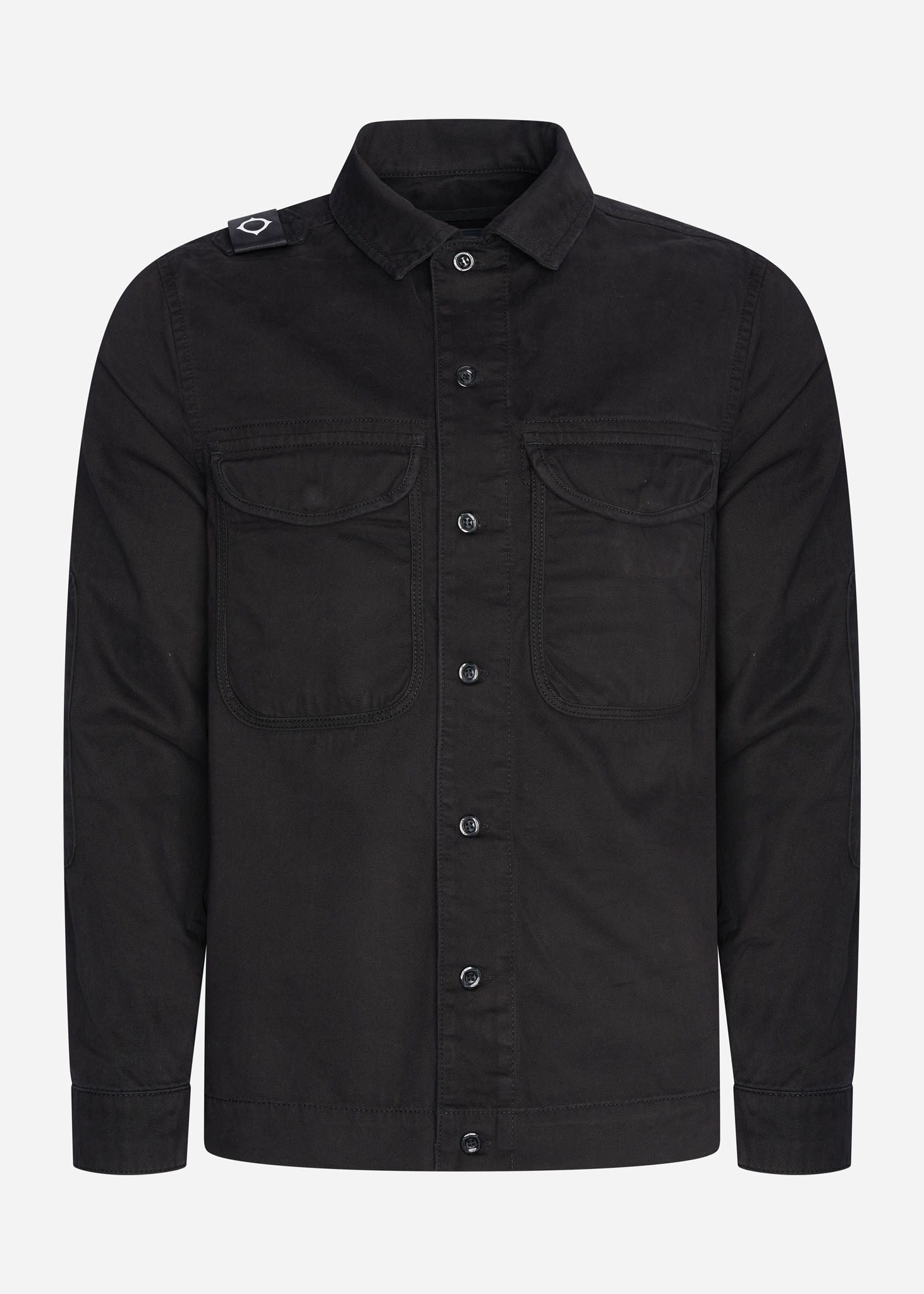 MA.Strum Overshirts  Two pocket overshirt - jet black 