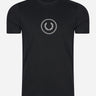 Fred Perry T-shirts  Circle branding t-shirt - black 