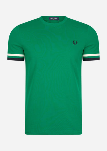 Fred Perry T-shirts  Bold tipped pique t-shirt - fp green 