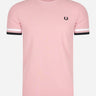 Fred Perry T-shirts  Bold tipped pique t-shirt - chalky pink 