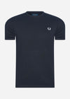 Fred Perry T-shirts  Ringer t-shirt - navy 