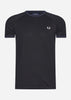 Fred Perry T-shirts  Panelled taped t-shirt - black 