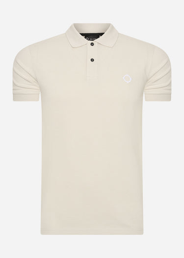 MA.Strum Polo's  SS pique polo - aluminium 