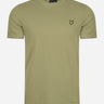 Lyle & Scott T-shirts  Crest tipped t-shirt - seaweed 