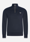 Fred Perry Truien  Half zip sweatshirt - navy 