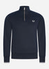 Fred Perry Truien  Half zip sweatshirt - navy 