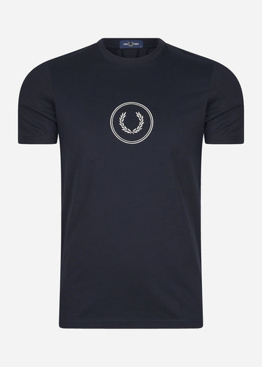 Fred Perry T-shirts  Circle branding t-shirt - navy 