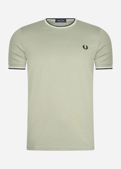 Fred Perry T-shirts  Twin tipped t-shirt - seagrass 