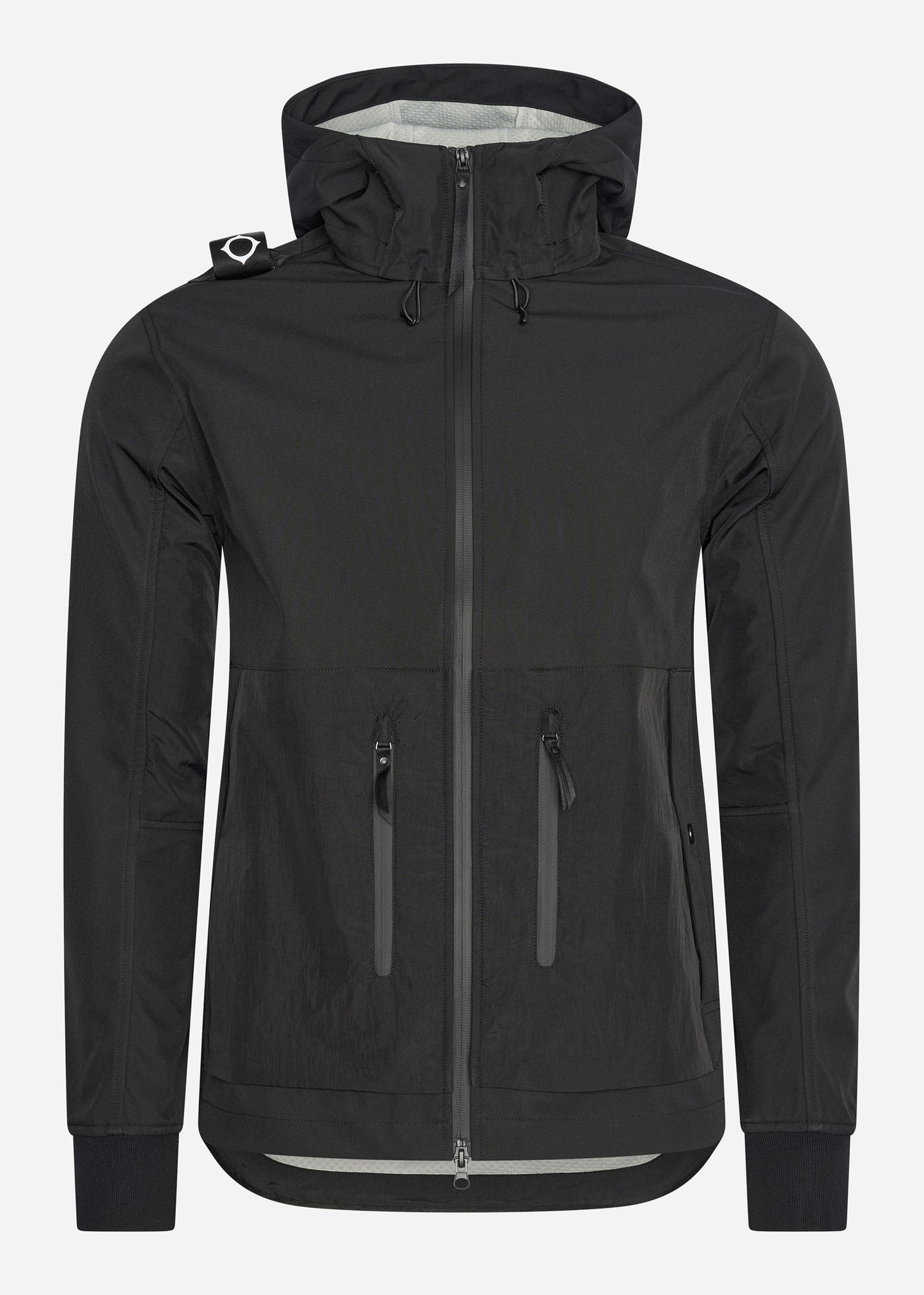 MA.Strum Jassen  Softshell hooded jacket - jet black 