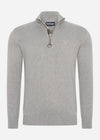 Barbour Truien  Cotton half zip - grey marl 