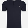 Fred Perry Polo's  Bomber collar polo shirt - navy 