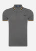 Fred Perry Polo's  Twin tipped polo - gunmetal gold black 