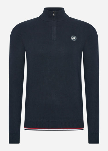 Peaceful Hooligan Truien  Henlock knitwear - navy 