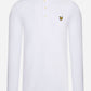 Lyle & Scott Longsleeve Polo's  LS polo shirt - white 