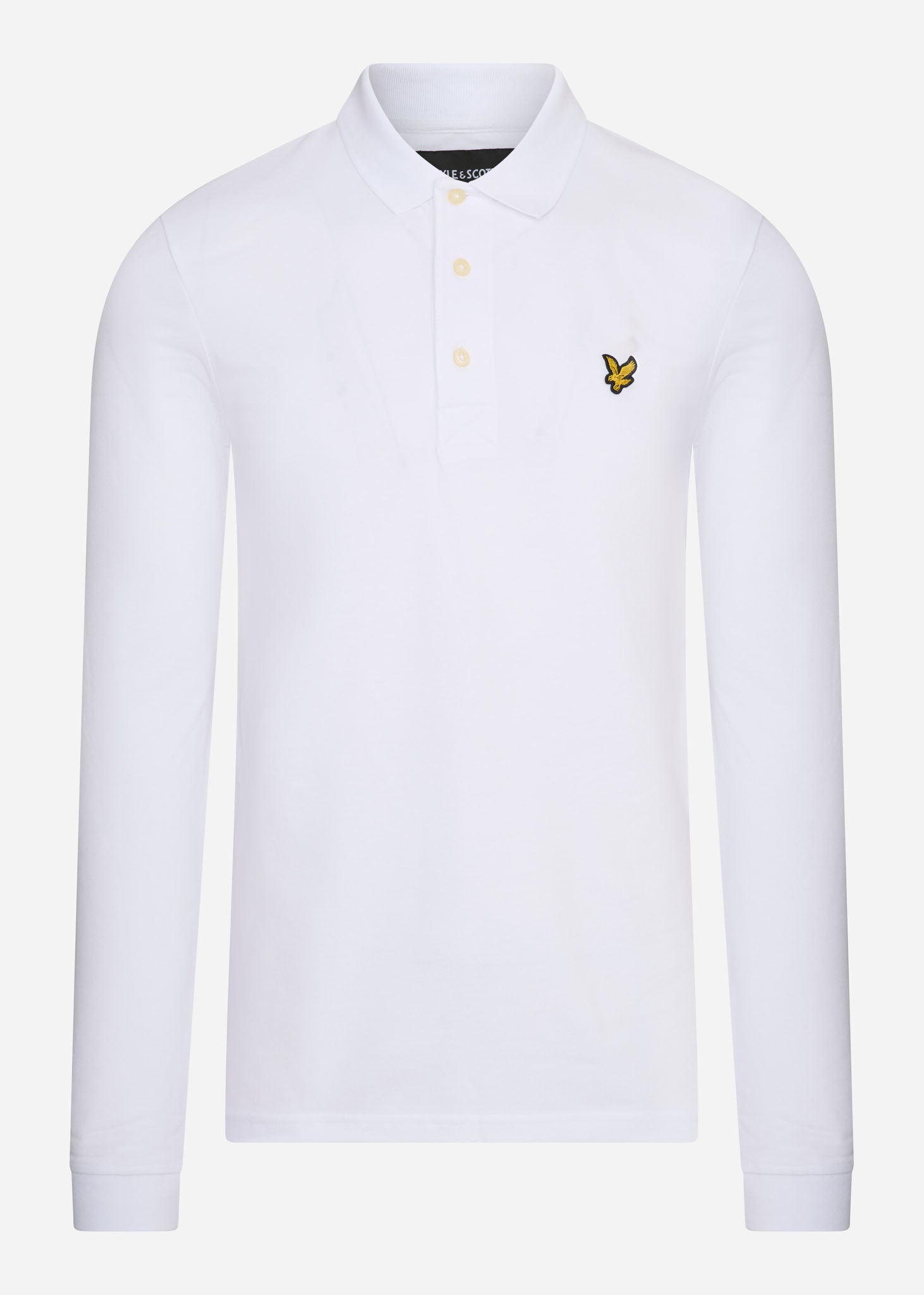 Lyle & Scott Longsleeve Polo's  LS polo shirt - white 