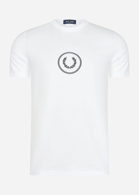 Fred Perry T-shirts  Circle branding t-shirt - white 