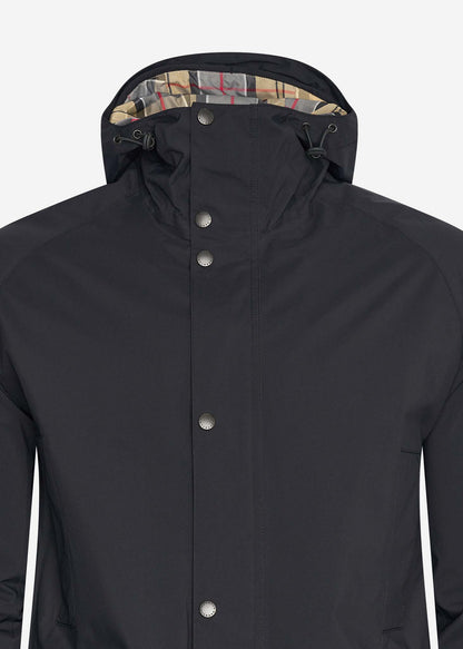 Barbour Jassen  Waterproof hooded bedale - black dress 