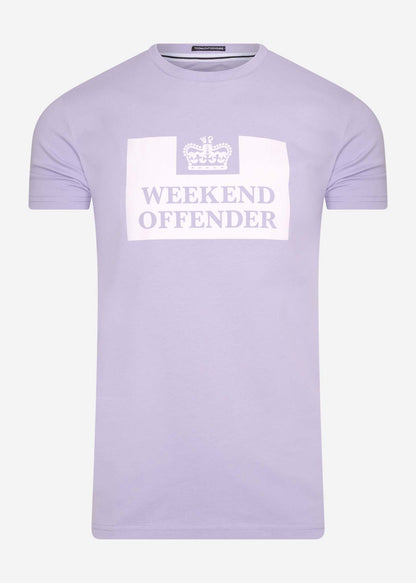 Weekend Offender T-shirts  Prison tee - lavender 