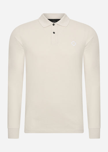 MA.Strum Longsleeve polo's  LS pique polo - aluminium 